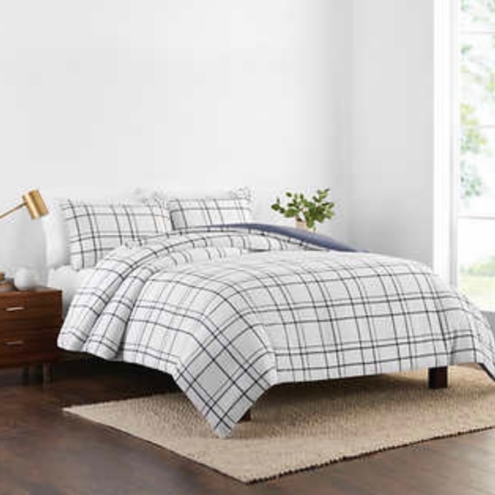 Thomasville Relaxed Comforter Set, Blue Plaid